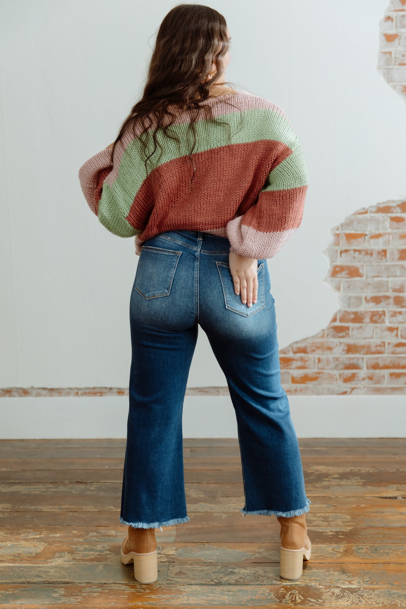 Worth It Risen Distressed Jeans