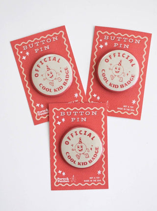 Official Cool Kid Vintage Style 1.5" Button Pin