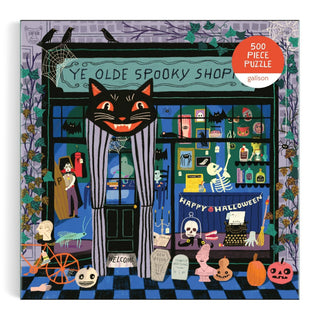 Ye Olde Spooky Shoppe Cat 500 Piece Puzzle