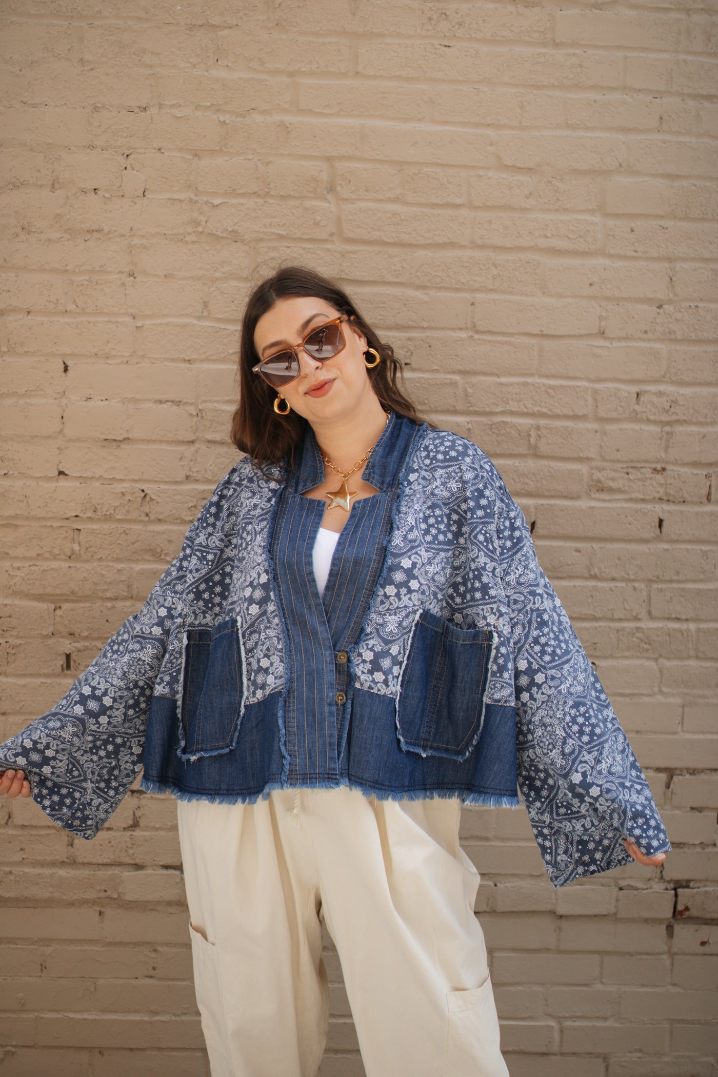 Darby Paisley Denim Shirt