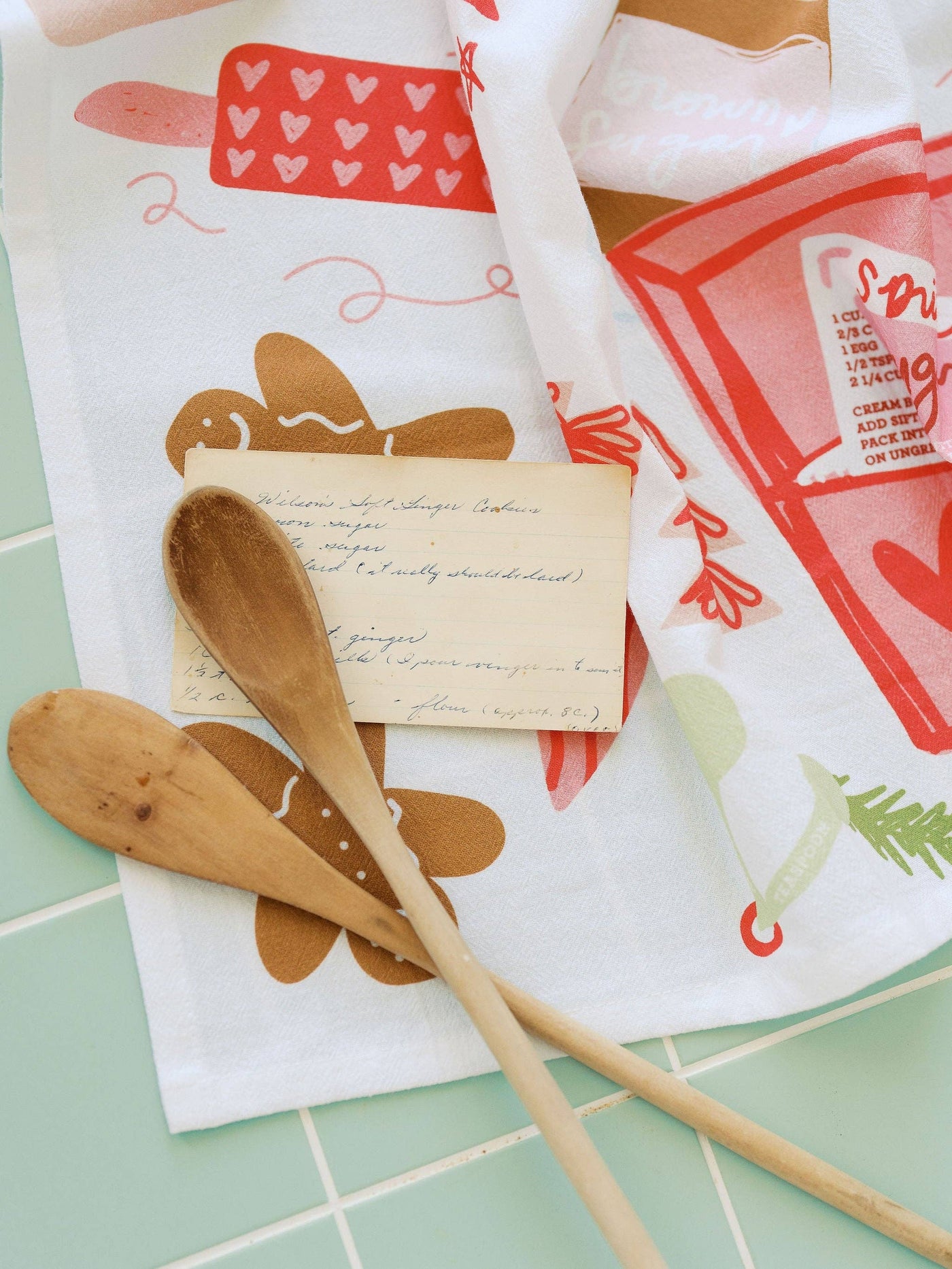 Heirloom Recipes Holiday Flour Sack Towel