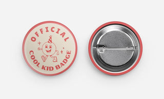 Official Cool Kid Vintage Style 1.5" Button Pin