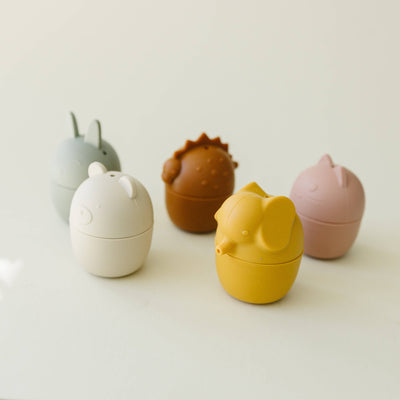 Animal Mold-Free Silicone Bath Toy Set