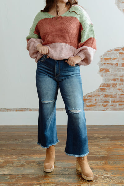 Worth It Risen Distressed Jeans