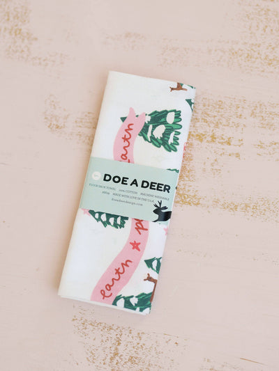 Peace on the Christmas Farm Flour Sack Towel