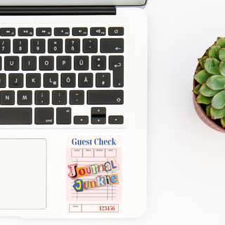 Journal Junkie Sticker