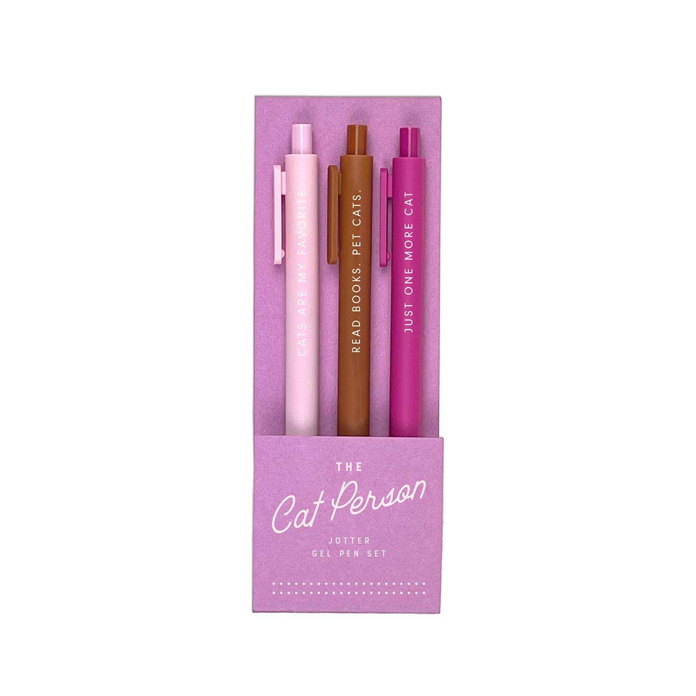 The Cat Person Jotter Gel Pen | Set of 3