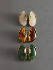 Maeve Molten Frame Stud Earrings