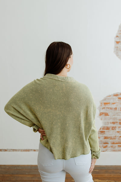 Fade Away Waffle Top