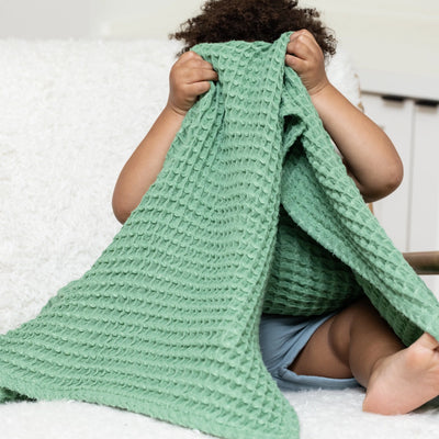 Waffle Baby Blanket | Sea Foam
