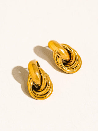 Rosa Knotted Hoop Earrings