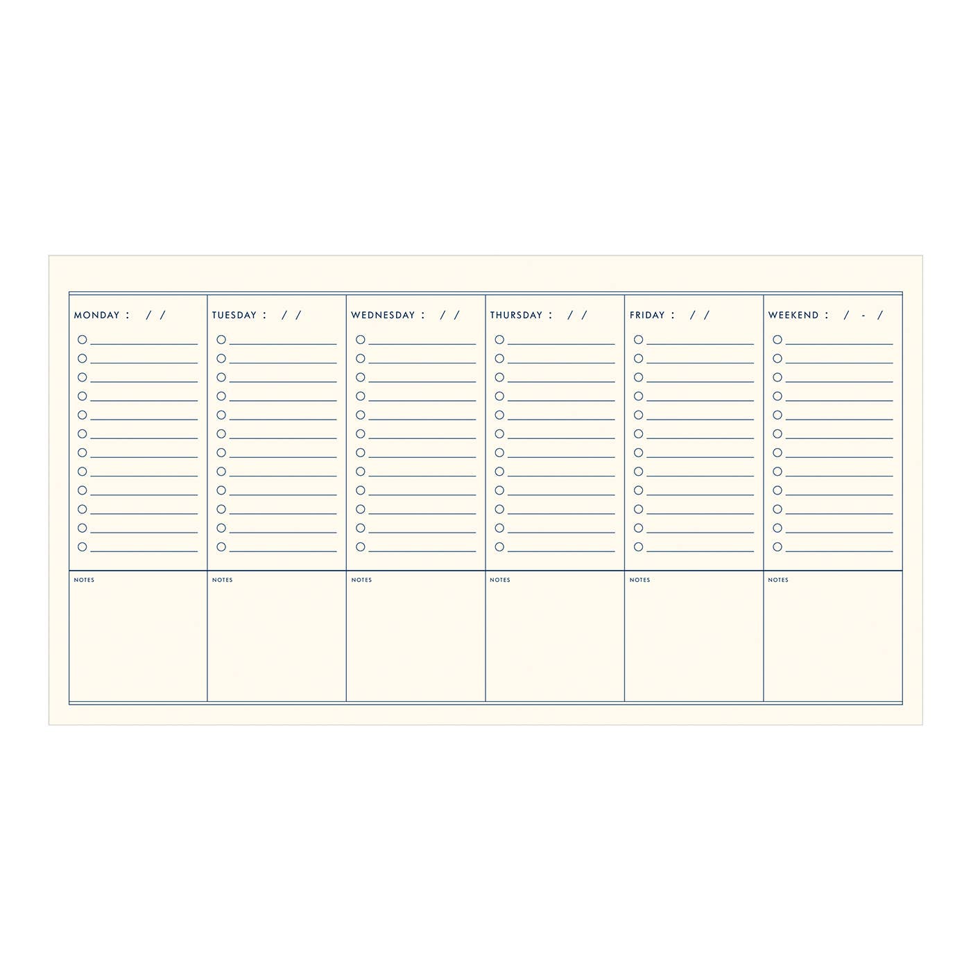 Floral Vines Weekly Planner