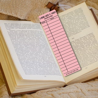 Library Card Bookmark
