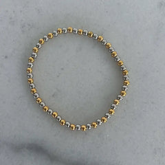 Birdie Two Toned Beaded Bracelet