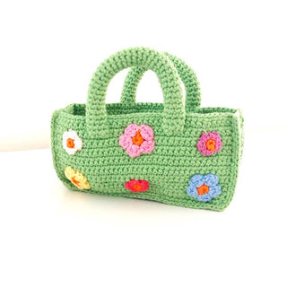 Handmade Crochet Easter Basket + Eggs