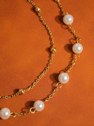 Galena Layered Pearl Bracelet