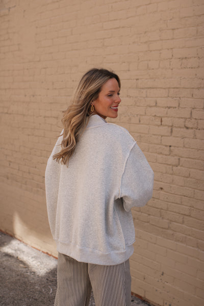 Kansas City Reversible Mock Neck Crewneck