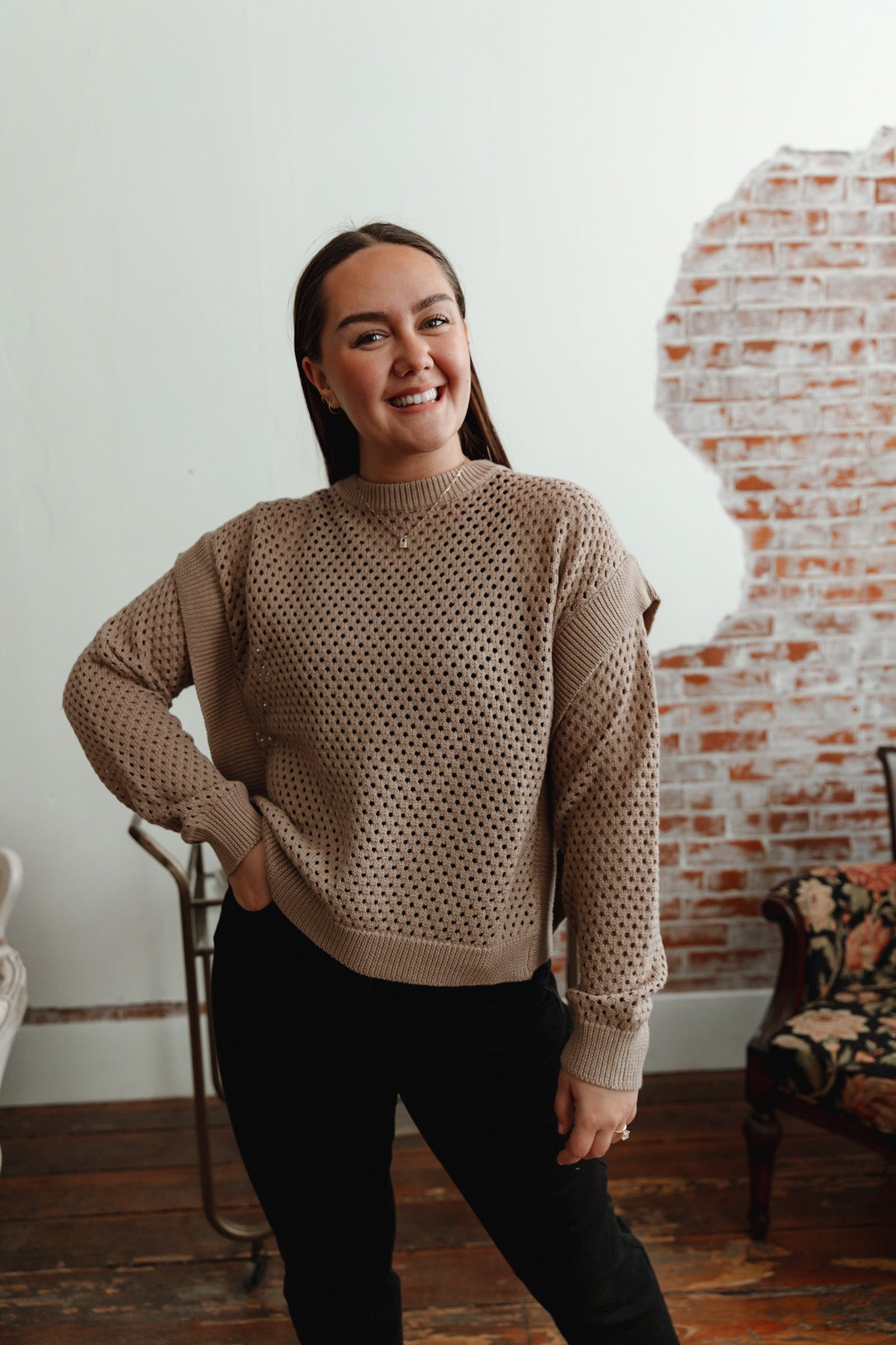 Roxanne Cutout Sweater
