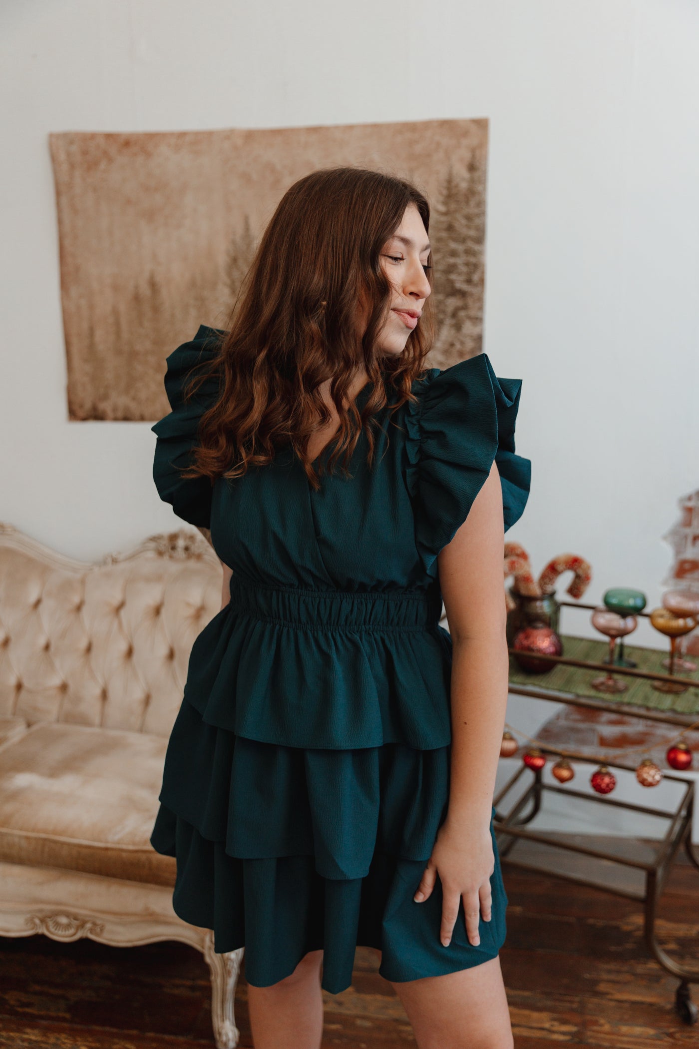 Easy Does It Ruffle Dress