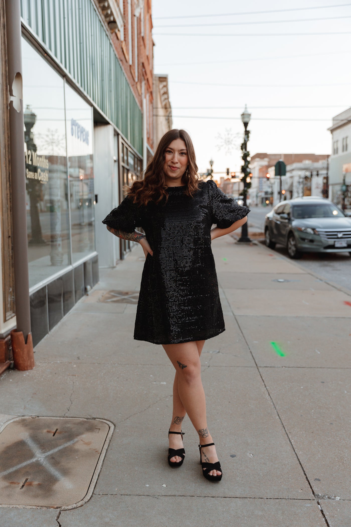 Night Skies Sequin Mini Dress