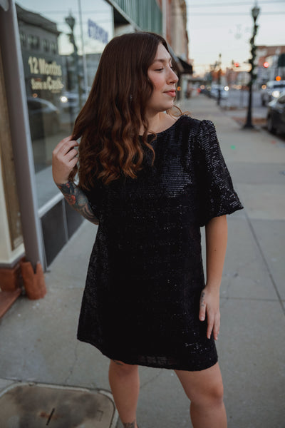 Night Skies Sequin Mini Dress