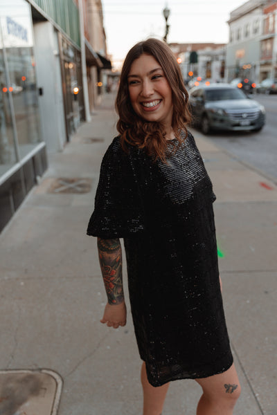 Night Skies Sequin Mini Dress