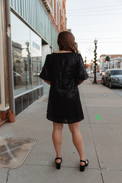 Night Skies Sequin Mini Dress