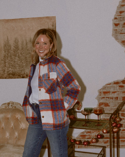 Let It Go Plaid Plaid Shacket