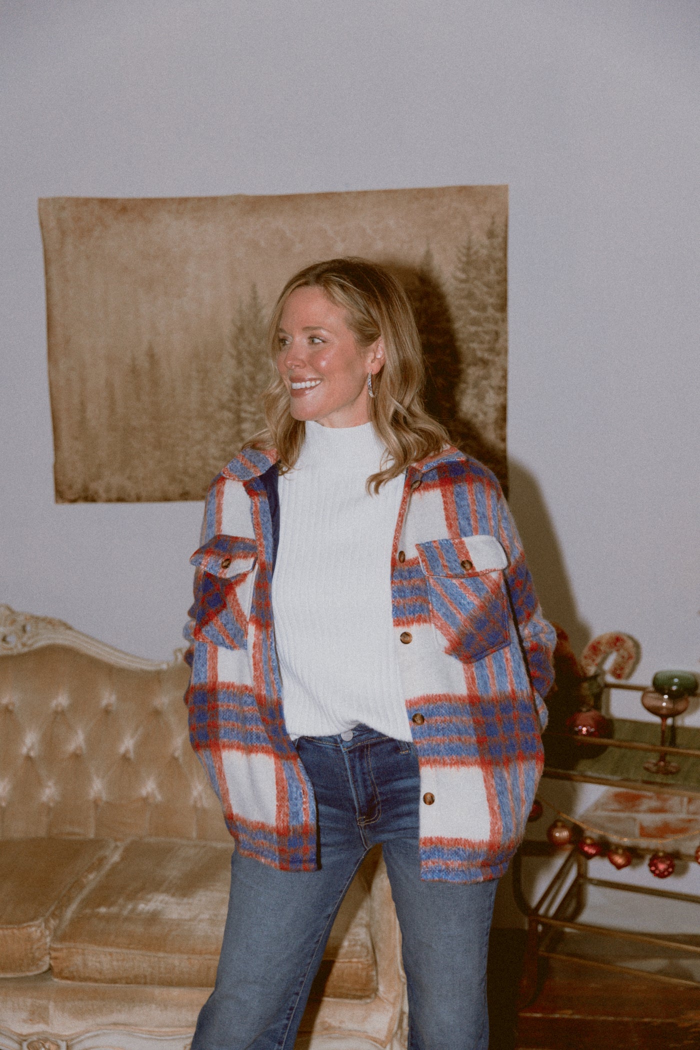 Let It Go Plaid Plaid Shacket