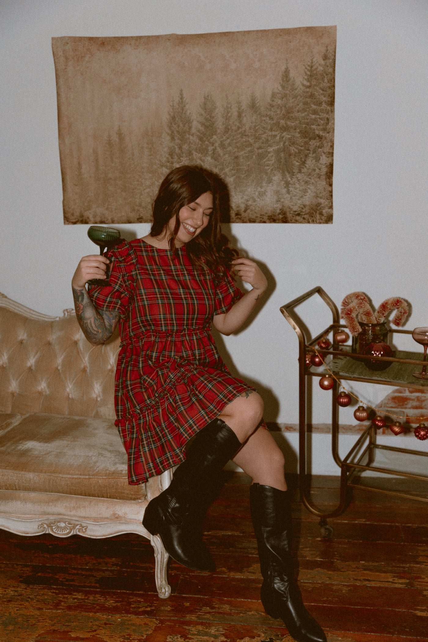 Merry + Bright Plaid Dress