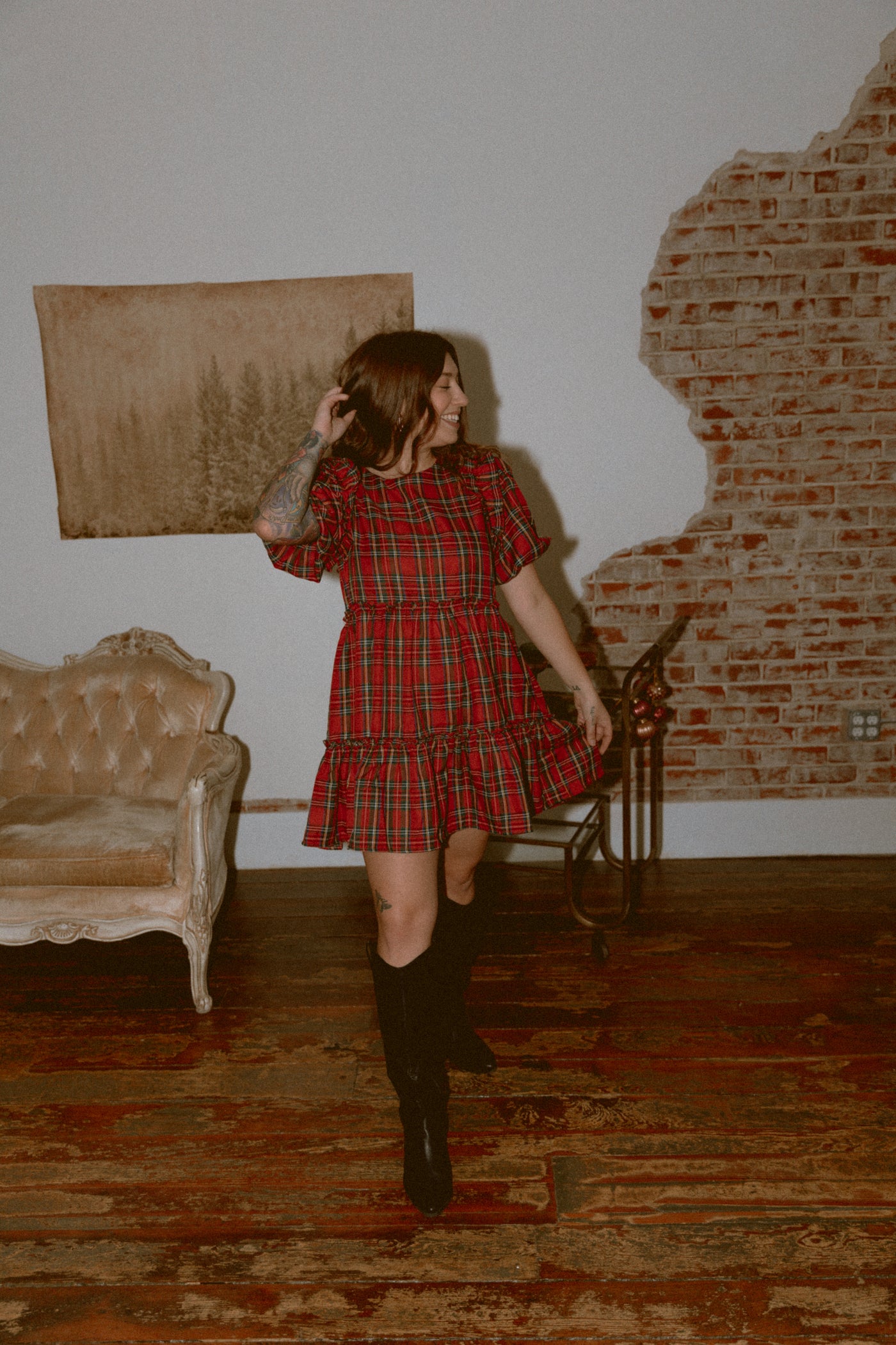 Merry + Bright Plaid Dress