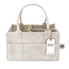 Parker Baby Co. Diaper Caddy | White