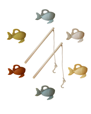 Silicone + Wood Fishing Play Set