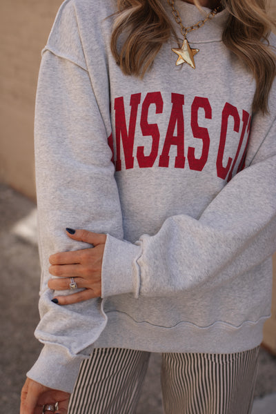 Kansas City Reversible Mock Neck Crewneck
