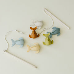 Silicone + Wood Fishing Play Set