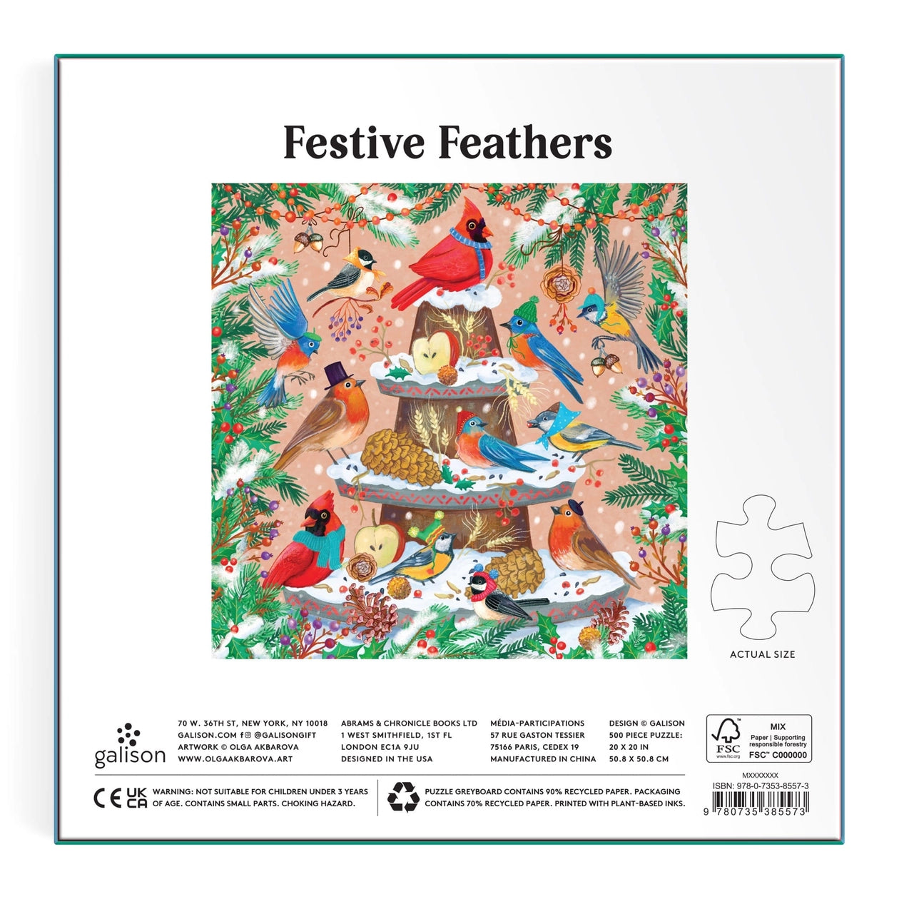 Festive Feathers 500 Piece Puzzle