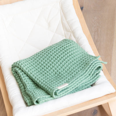 Waffle Baby Blanket | Sea Foam