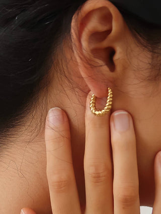 Nora Twisted Hoop Earrings