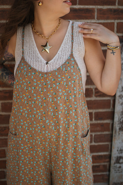 Cecilia Floral Jersey Jumpsuit