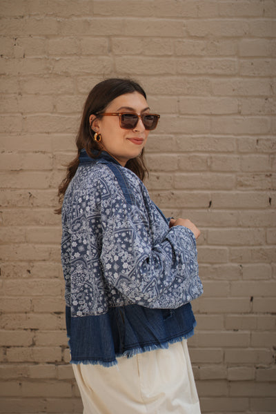Darby Paisley Denim Shirt