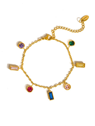 Sydney Multi-Cut Crystal Drop Bracelet