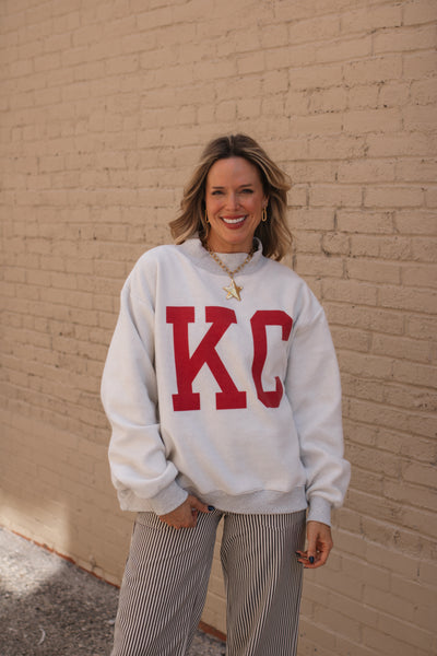 Kansas City Reversible Mock Neck Crewneck
