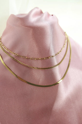 Shiloh Triple Layered Everyday Necklace