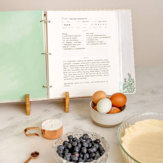 Premium Large Recipe Binder Refills | 50 Double-Sided 3-Hole Punched Pages