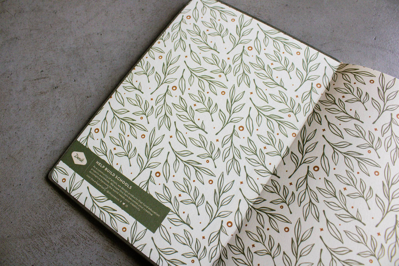 Deer Embroidered Journal