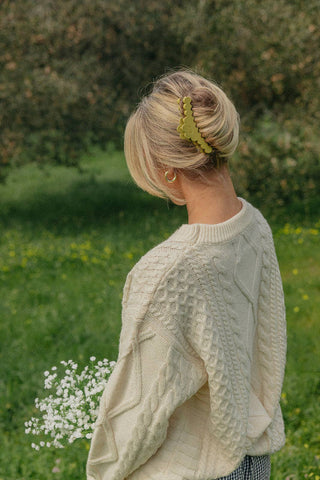 KAXI Scalloped Midi Hold Everything Claw