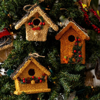 Holiday Bird Seed Cottages