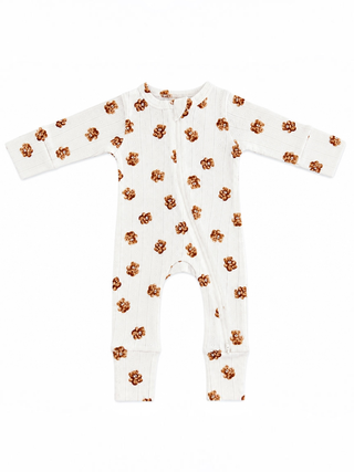 Teddy Bear 2 Way Zip Romper