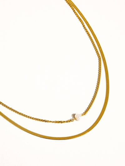 Owen 18K Non-Tarnish Layered Pearl Necklace