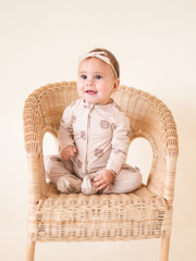 Bamboo 2-Way Convertible Zip Romper - Teddy | Unisex (0-24m)